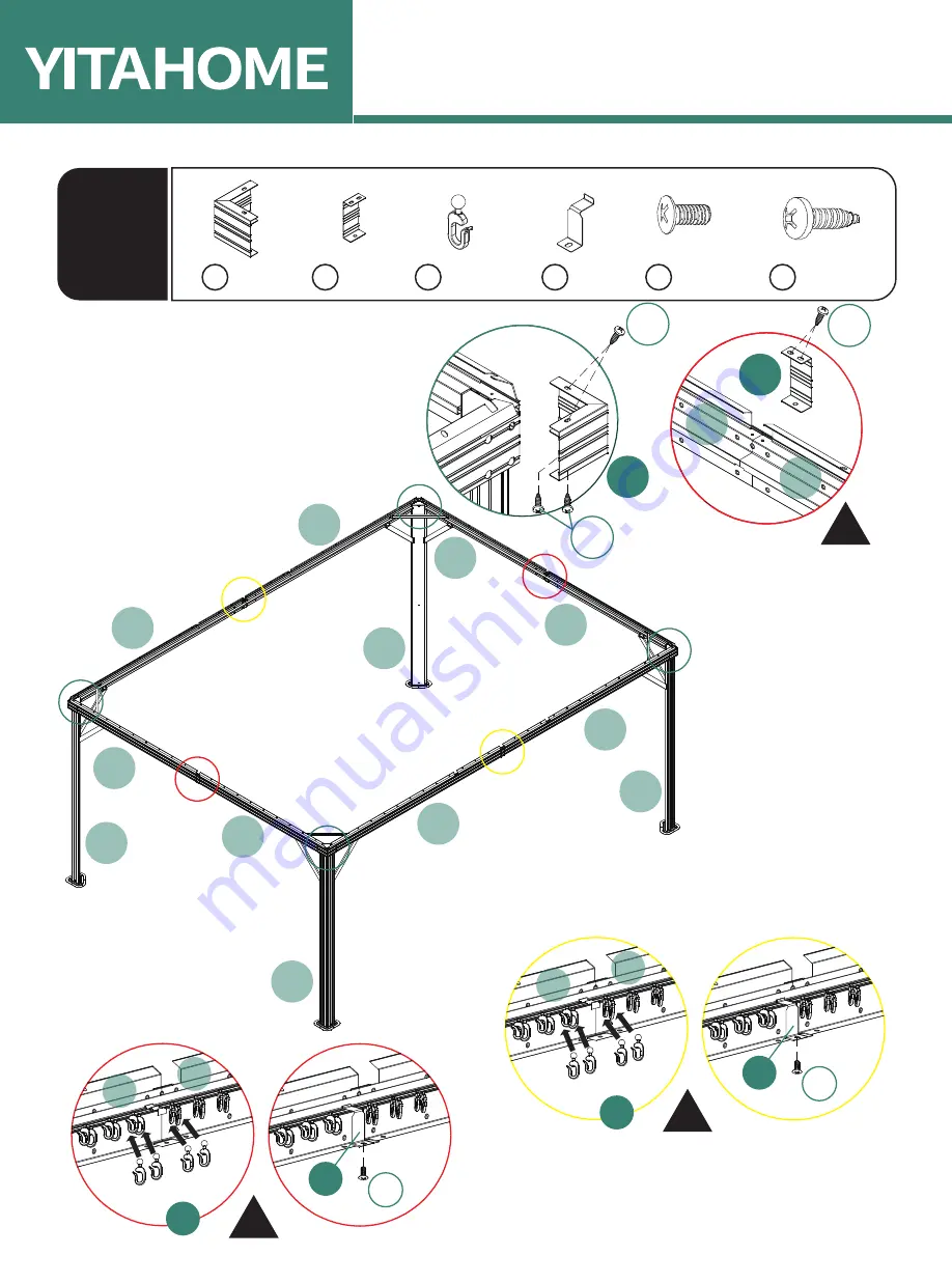 YitaHome FTPLCG-0214 Assembly Instructions Manual Download Page 14