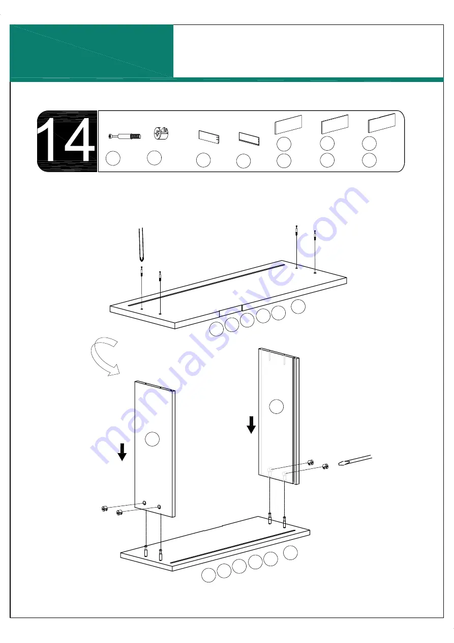 YitaHome HEFTDR-0012 Assembly Instructions Manual Download Page 21