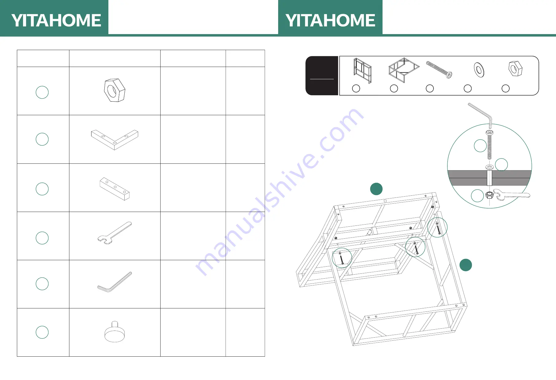 YitaHome Pure & Easy FTPLPB-K07-TZC-02 Assembly Instructions Manual Download Page 3