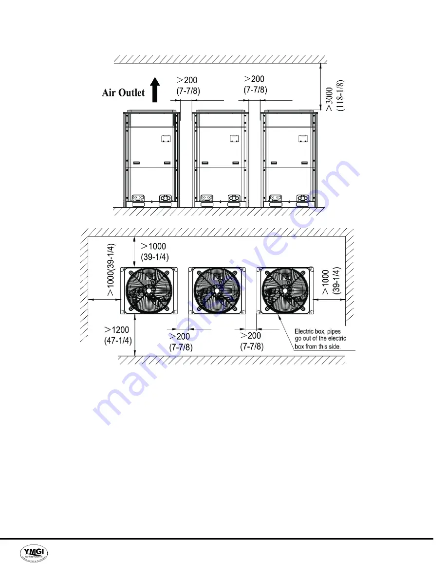 YMGI VRFO-120VP-U2C(55)5 Installation Instructions & User Manual Download Page 17