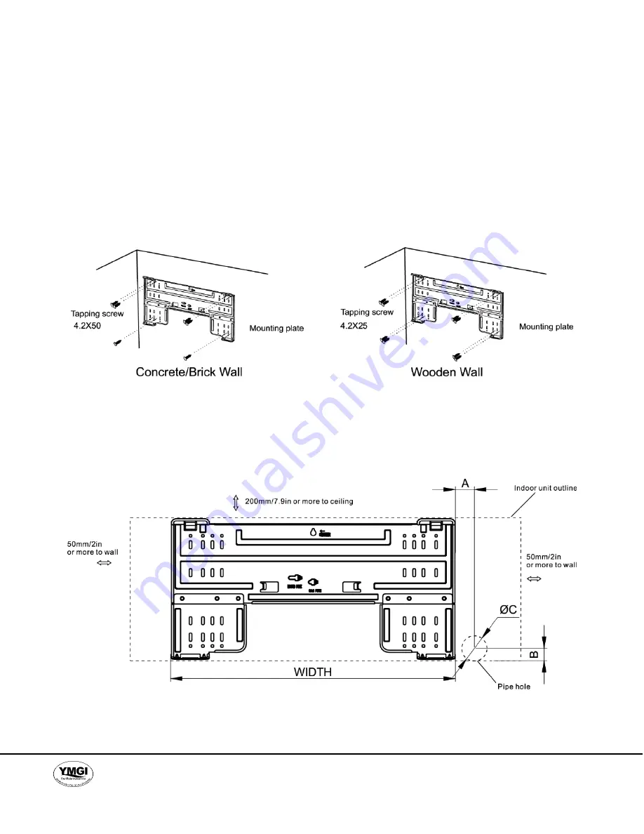 YMGI WMMS-09C-V2B(78)1 Installer'S Instruction & User'S Manual Download Page 21