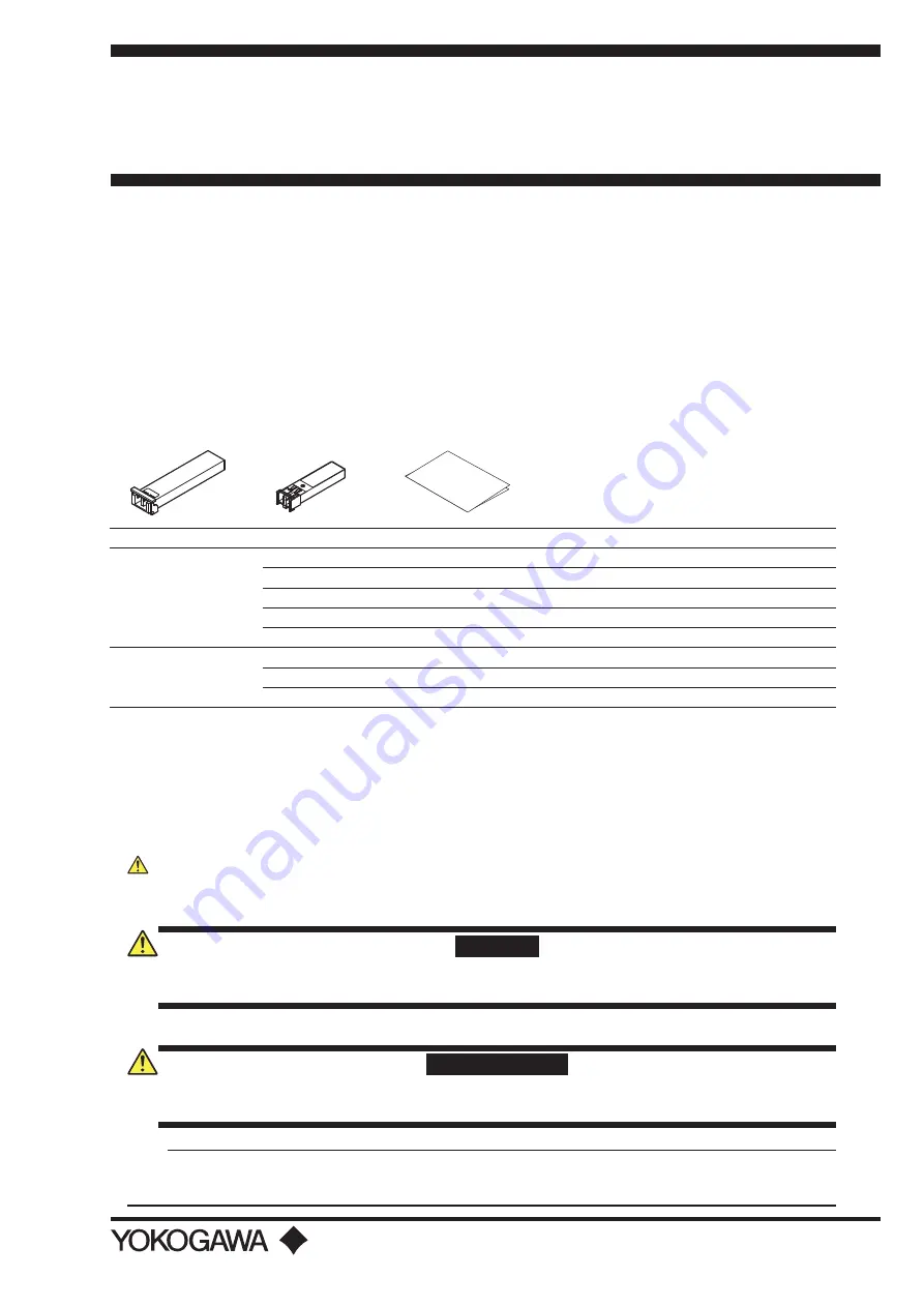 YOKOGAWA 735454 Series User Manual Download Page 1