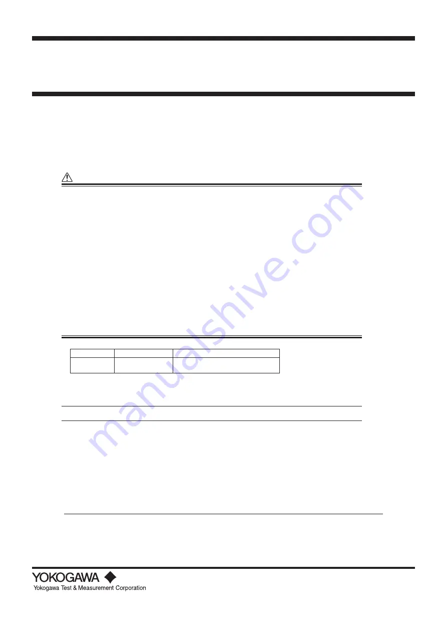 YOKOGAWA 94016 User Manual Download Page 1