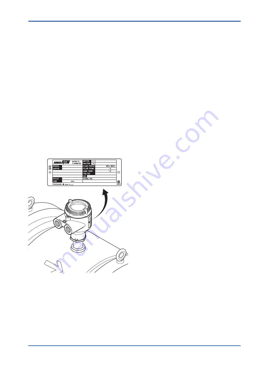 YOKOGAWA Admag AXW User Manual Download Page 8