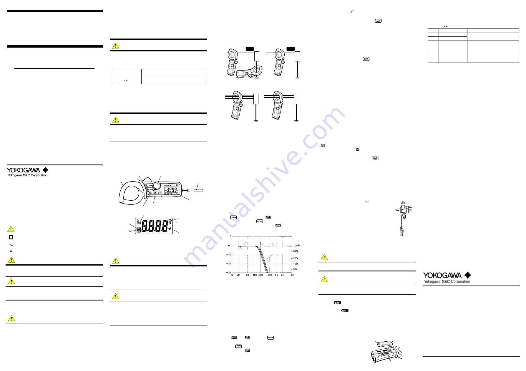 YOKOGAWA CL340 User Manual Download Page 1