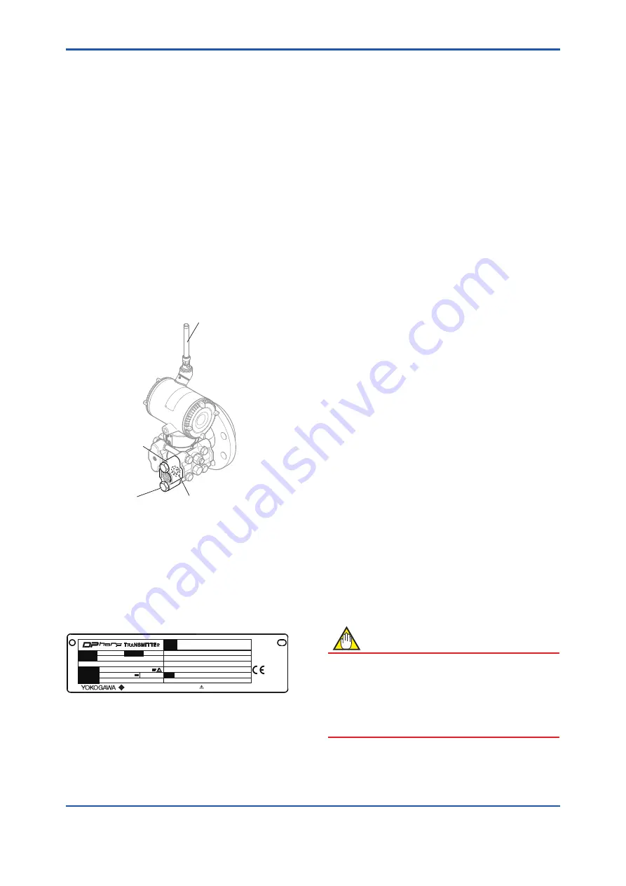 YOKOGAWA DP harp EJX210B User Manual Download Page 11