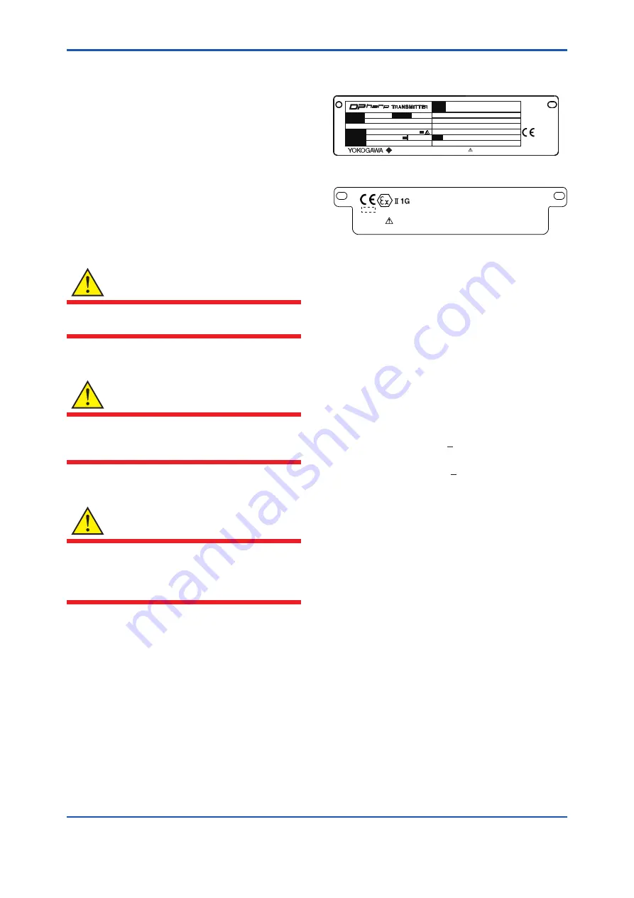 YOKOGAWA DP harp EJX210B User Manual Download Page 16