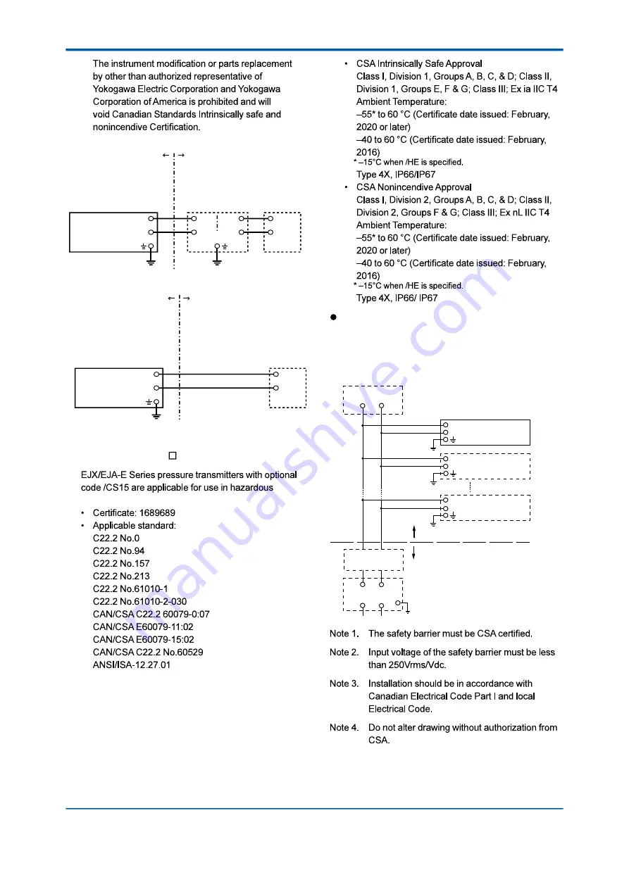 YOKOGAWA DPharp EJX Series Installation Manual Download Page 16