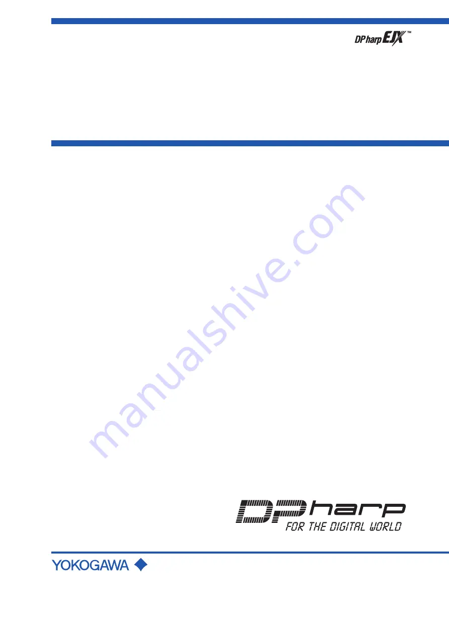 YOKOGAWA DPharp EJX510B User Manual Download Page 1