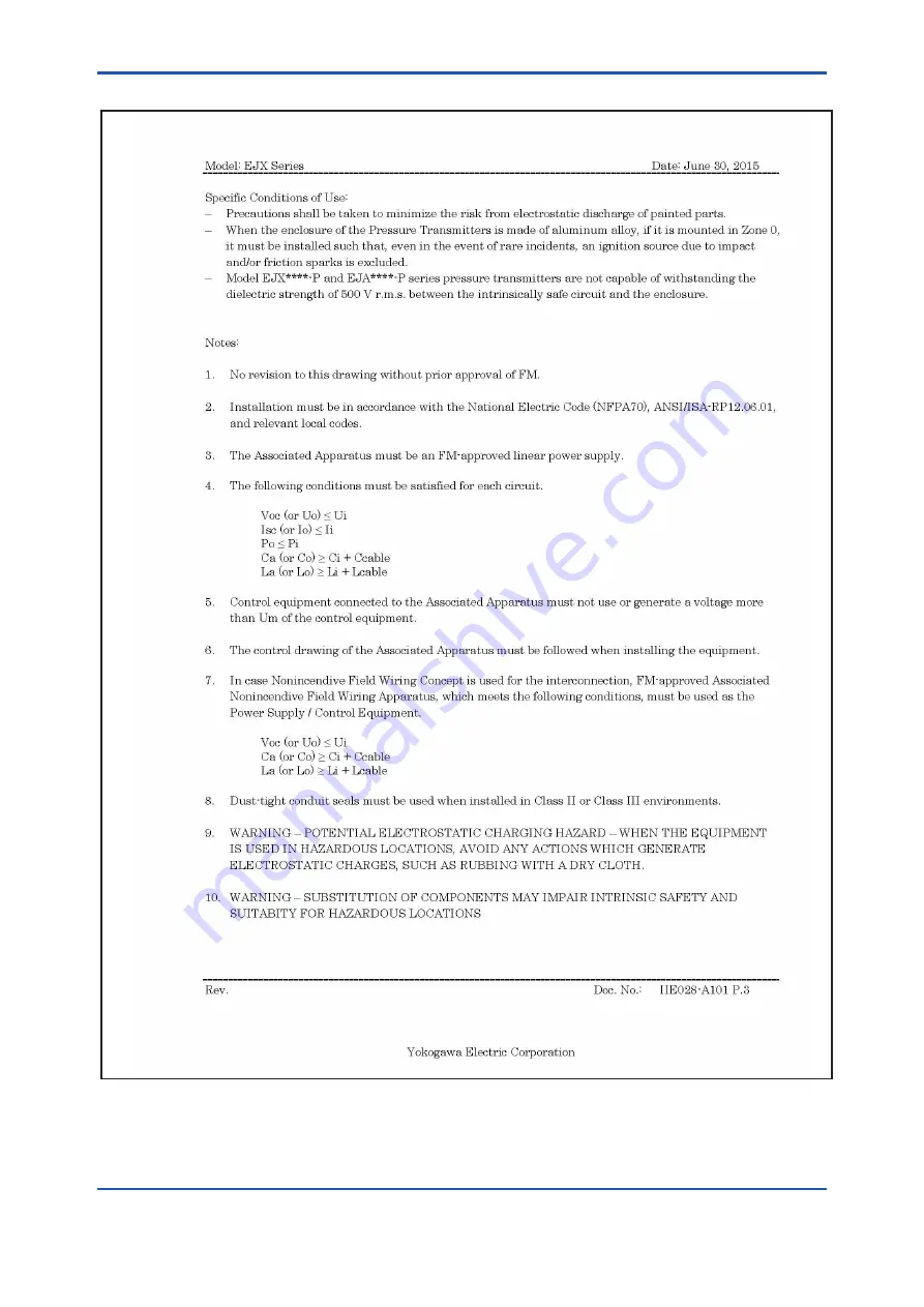 YOKOGAWA DPharp EJXC40A User Manual Download Page 18