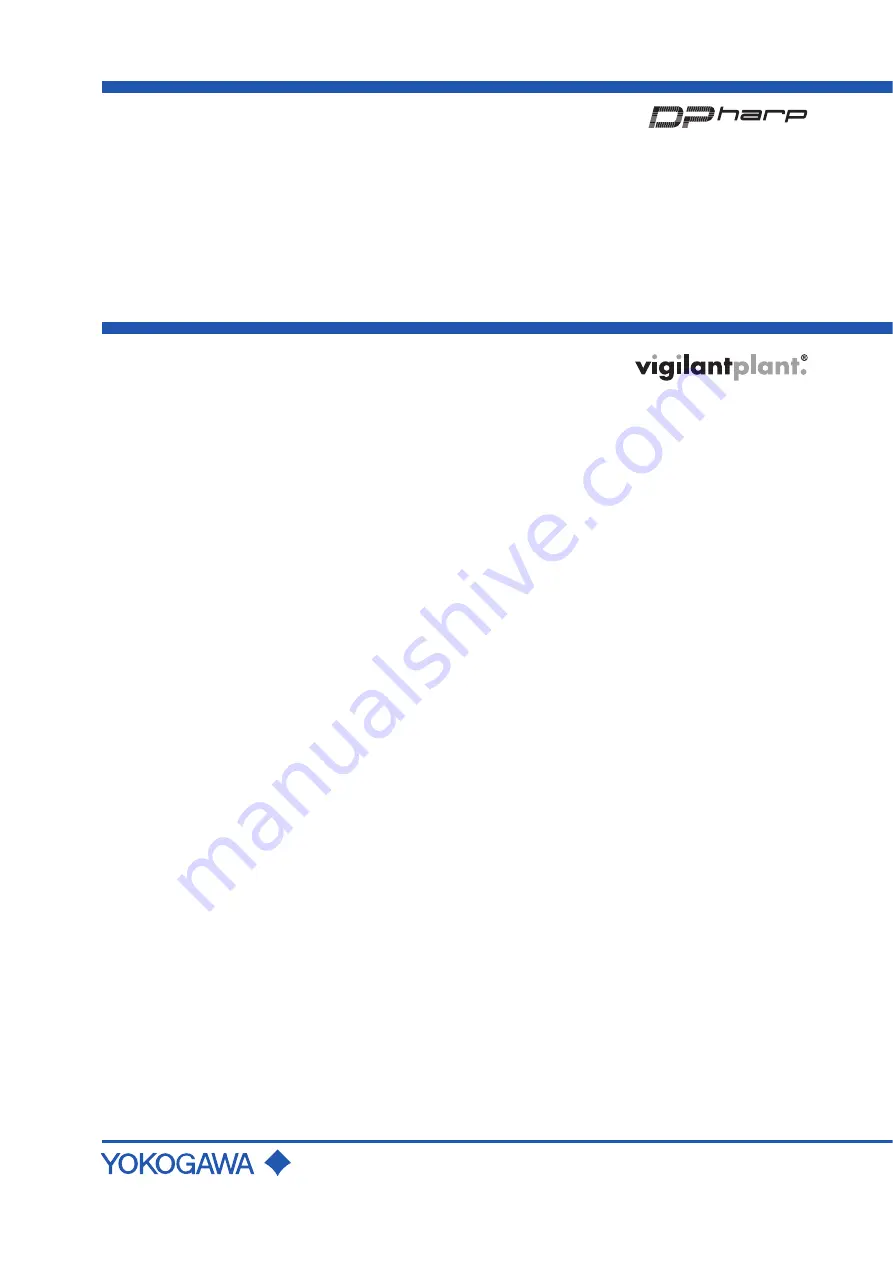 YOKOGAWA Dpharp vigilantplant EJA310A User Manual Download Page 1