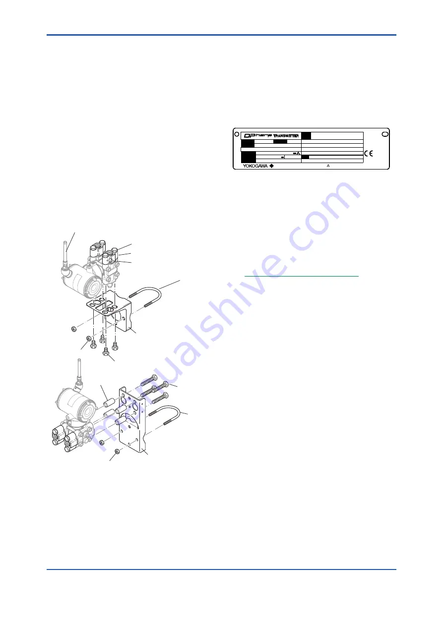 YOKOGAWA EJX110B User Manual Download Page 10