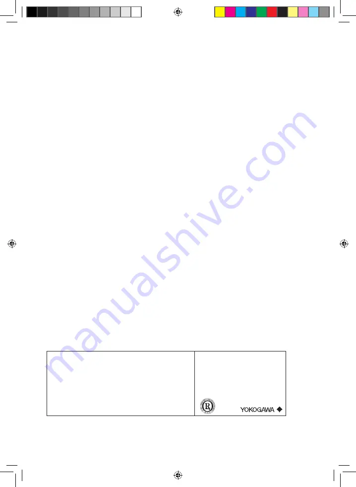 YOKOGAWA FD20 Instruction Manual Download Page 24