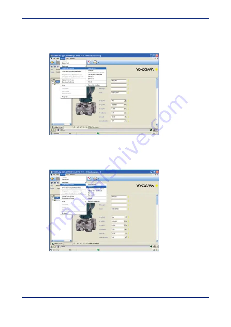 YOKOGAWA vigilantplant EJXMVTool FSA120 Скачать руководство пользователя страница 62