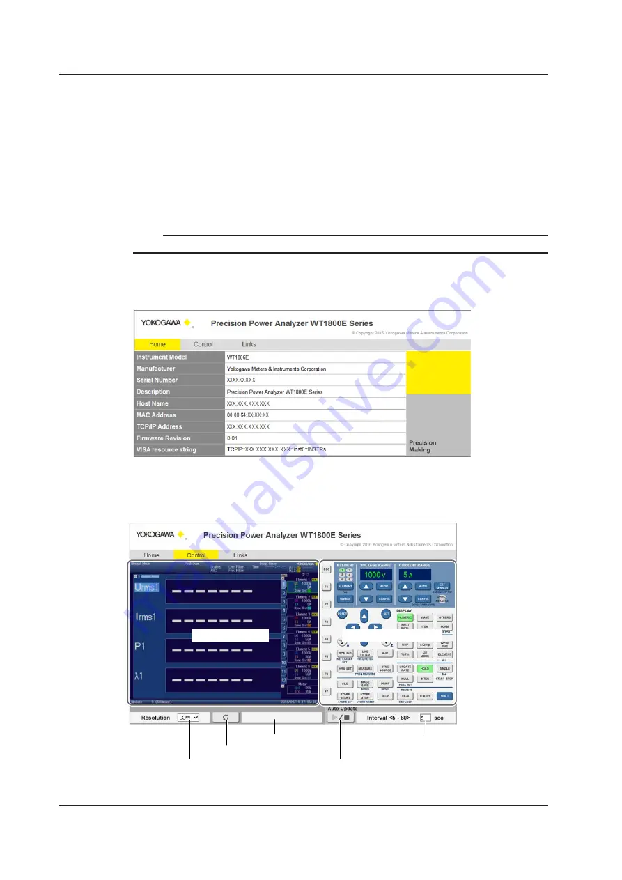 YOKOGAWA WT1801E User Manual Download Page 131