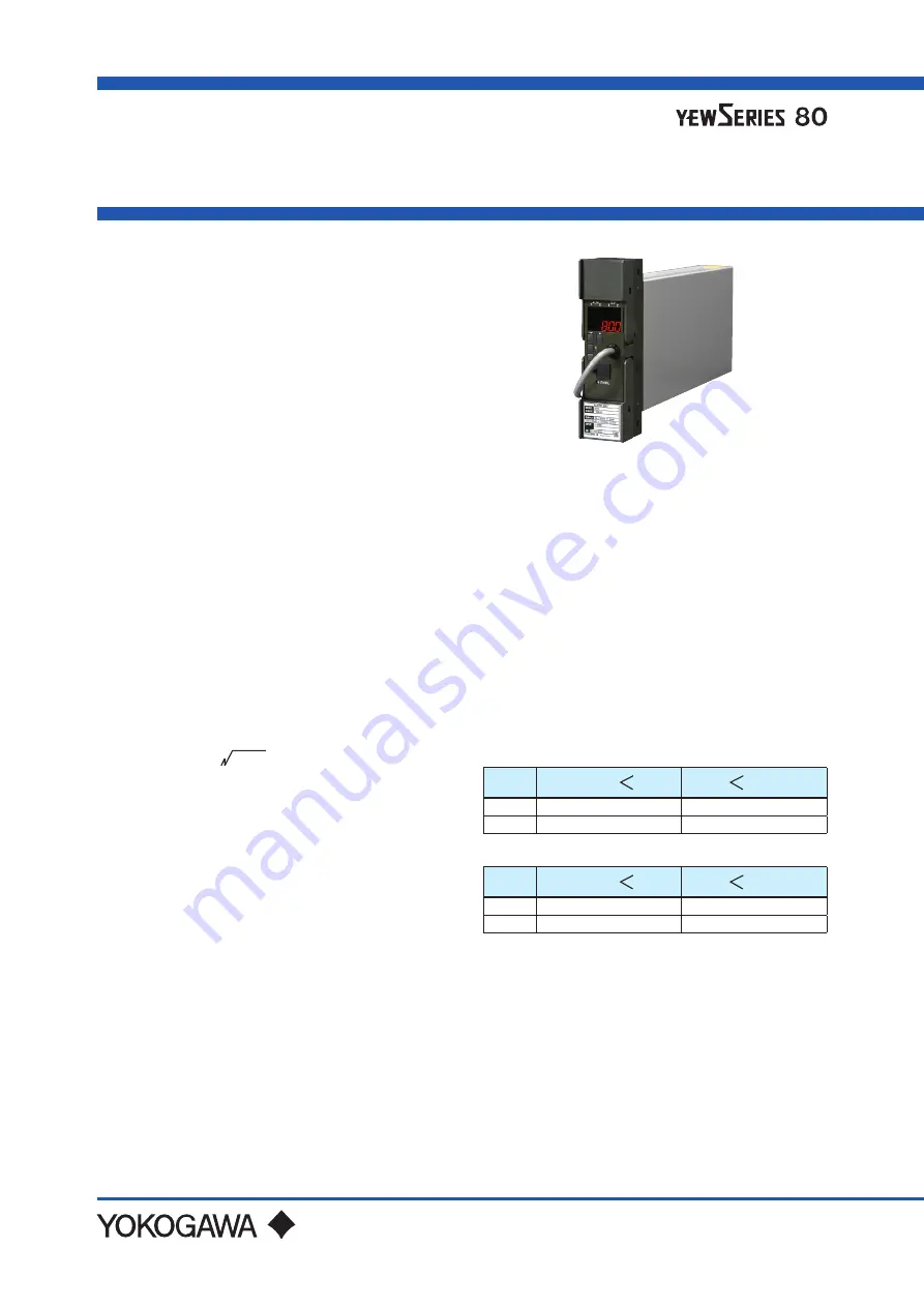 YOKOGAWA Yew 80 Series User Manual Download Page 59