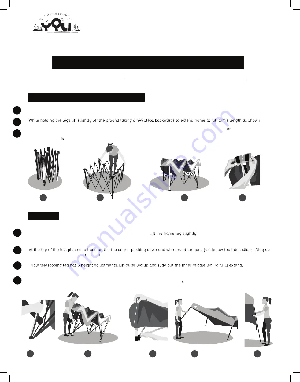 Yoli LITETREK 36 Assembly Instructions Download Page 1