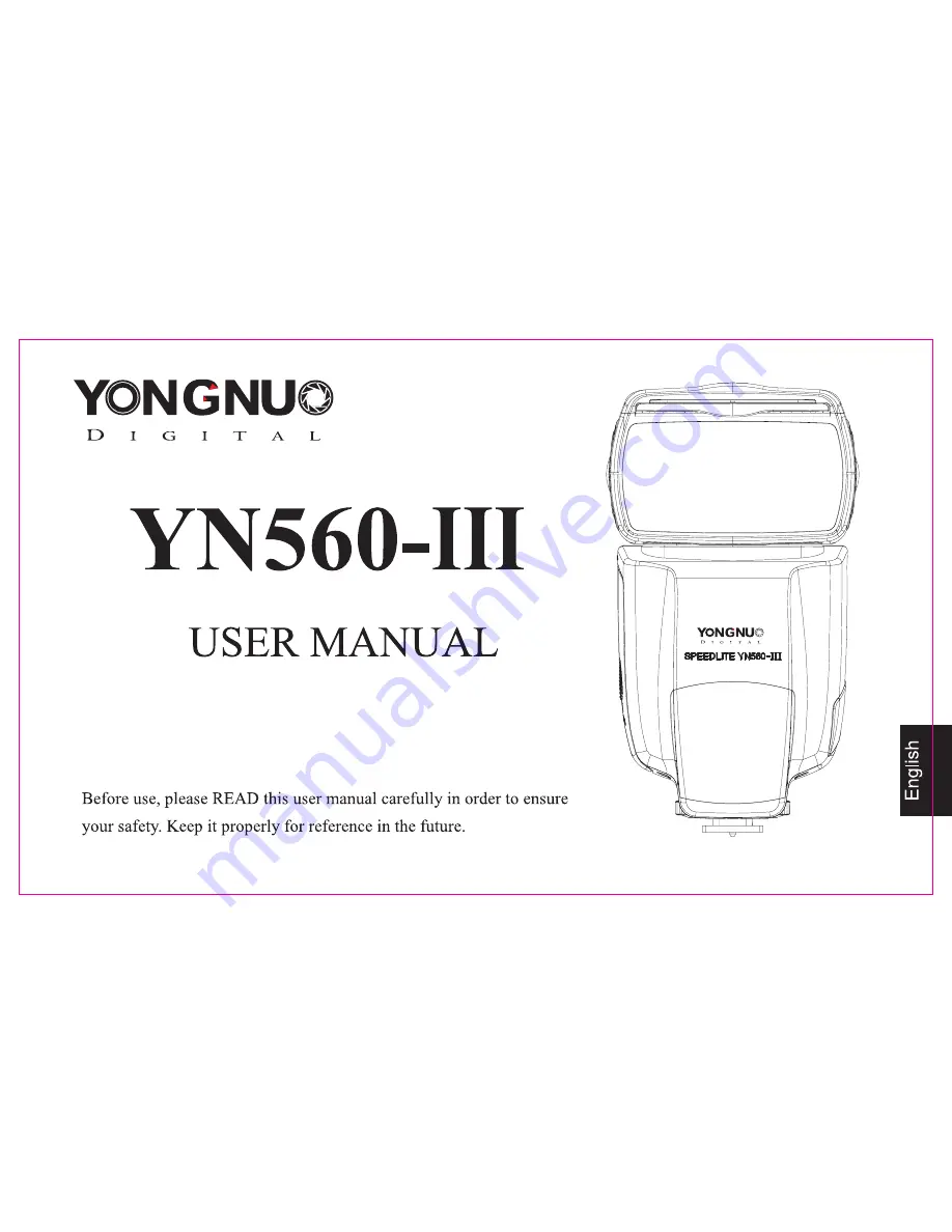 Yongnuo YN560-III User Manual Download Page 1