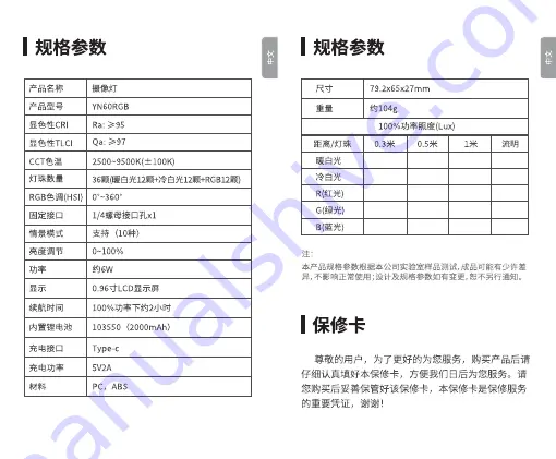 Yongnuo YN60RGB User Manual Download Page 14