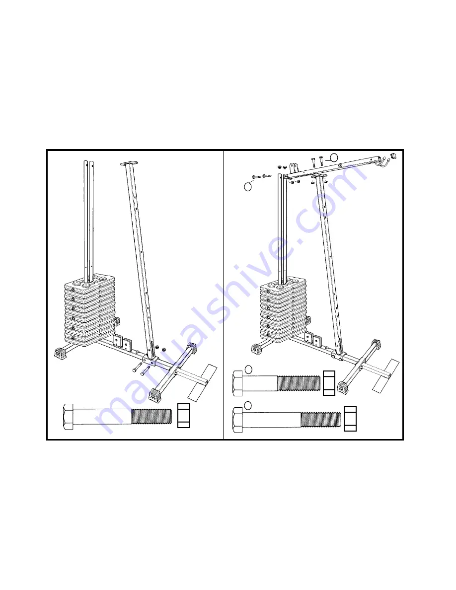 York Fitness 925 GYM Assembly Instructions Manual Download Page 7