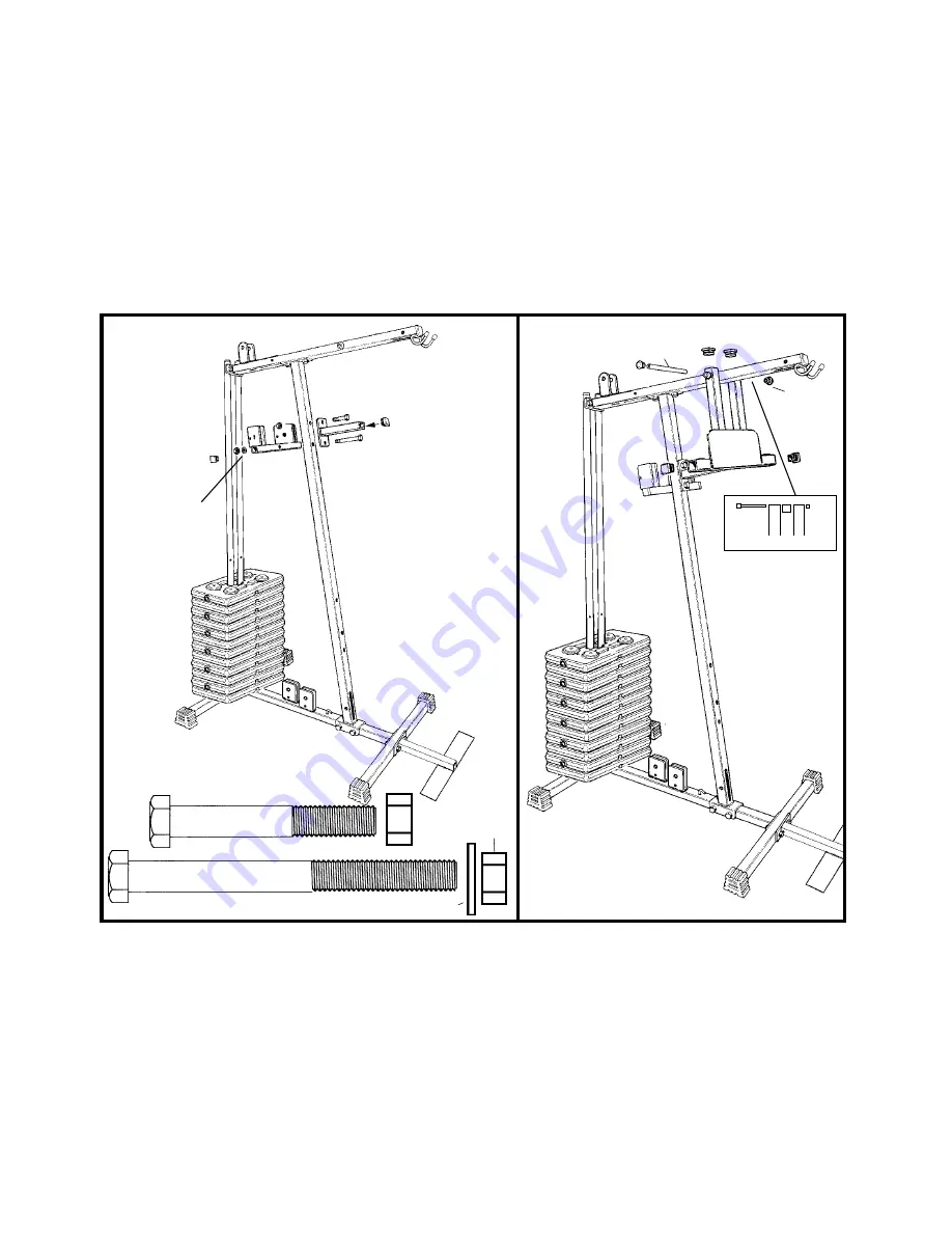 York Fitness 925 GYM Assembly Instructions Manual Download Page 8