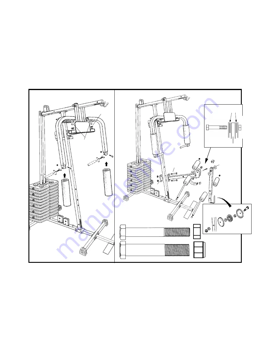 York Fitness 925 GYM Assembly Instructions Manual Download Page 9