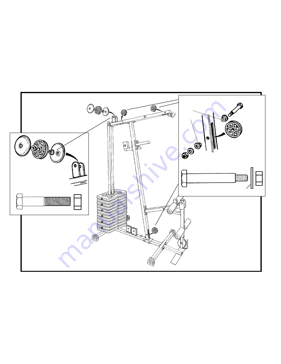 York Fitness 925 GYM Assembly Instructions Manual Download Page 11