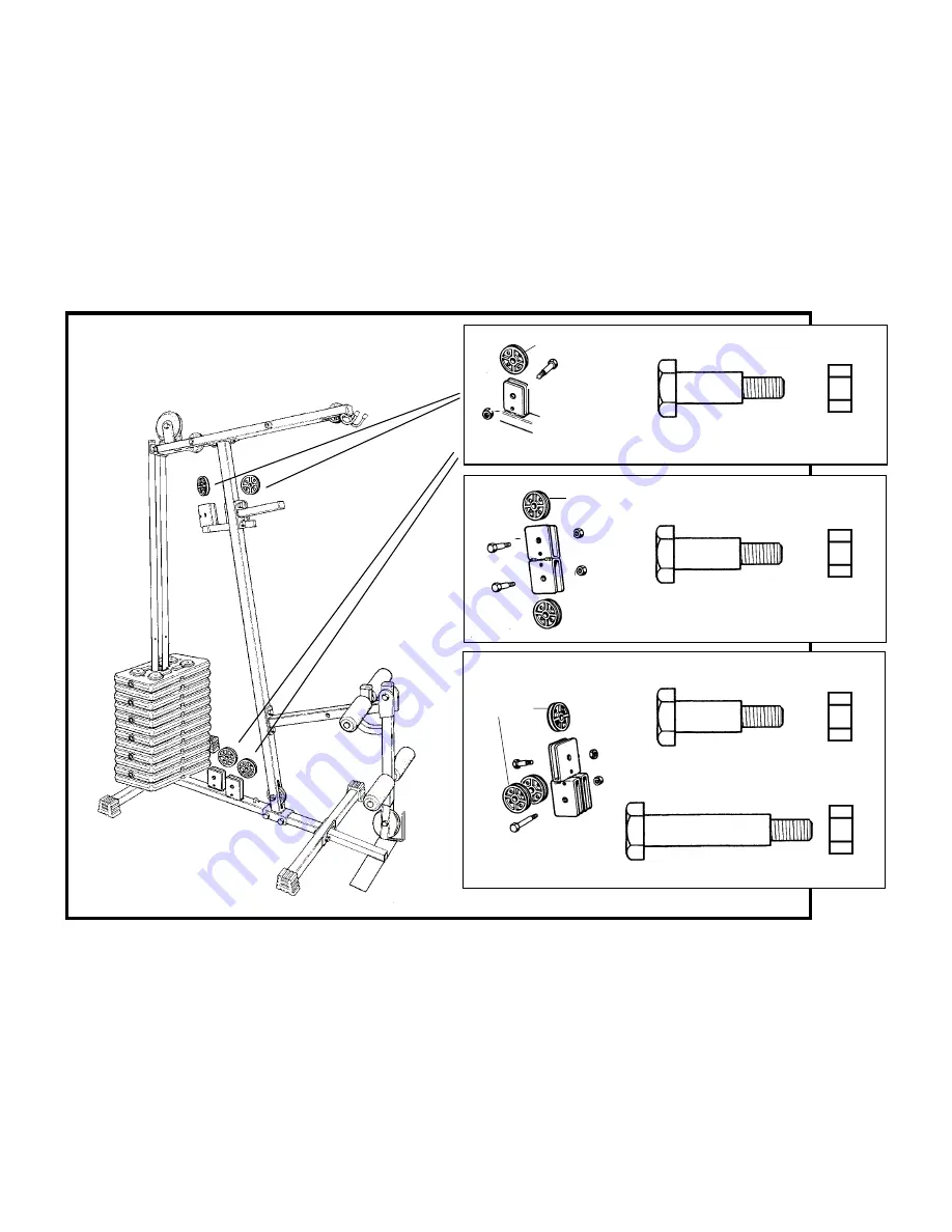 York Fitness 925 GYM Assembly Instructions Manual Download Page 12