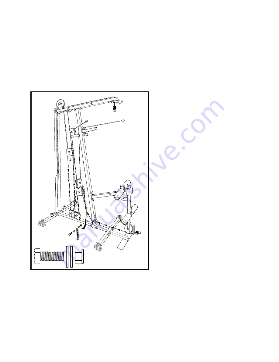 York Fitness 925 GYM Assembly Instructions Manual Download Page 14