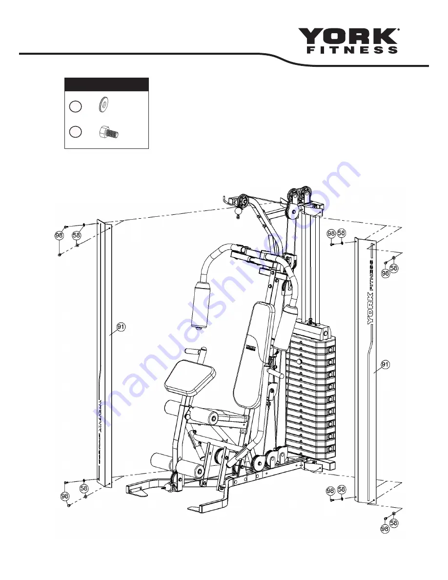 York Fitness anniversary g201 Owner'S Manual Download Page 23