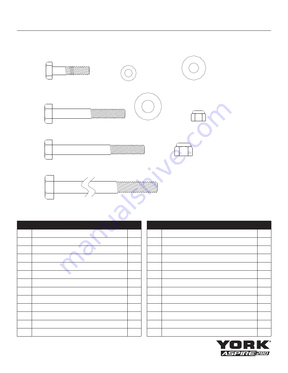 York Fitness ASPIRE 280 Owner'S Manual Download Page 5