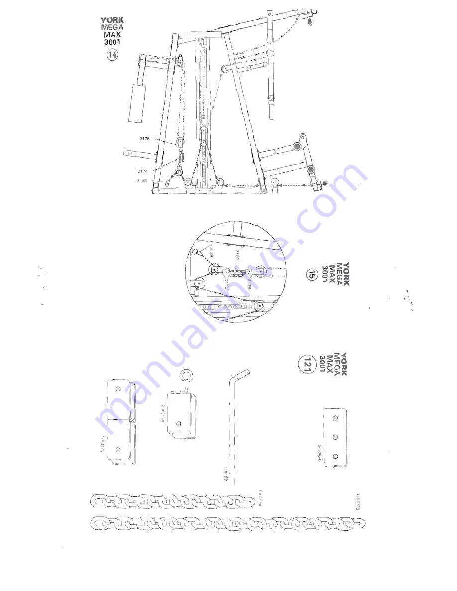 York Fitness Mega Max 3001 Instructions Manual Download Page 19