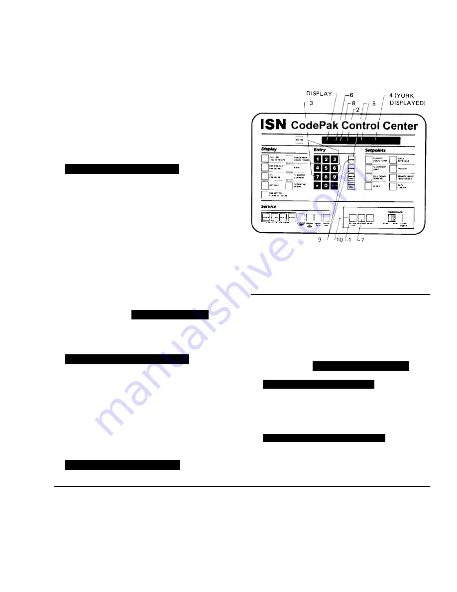 York CodePak YK L1 L1 G4 Operation Manual Download Page 13