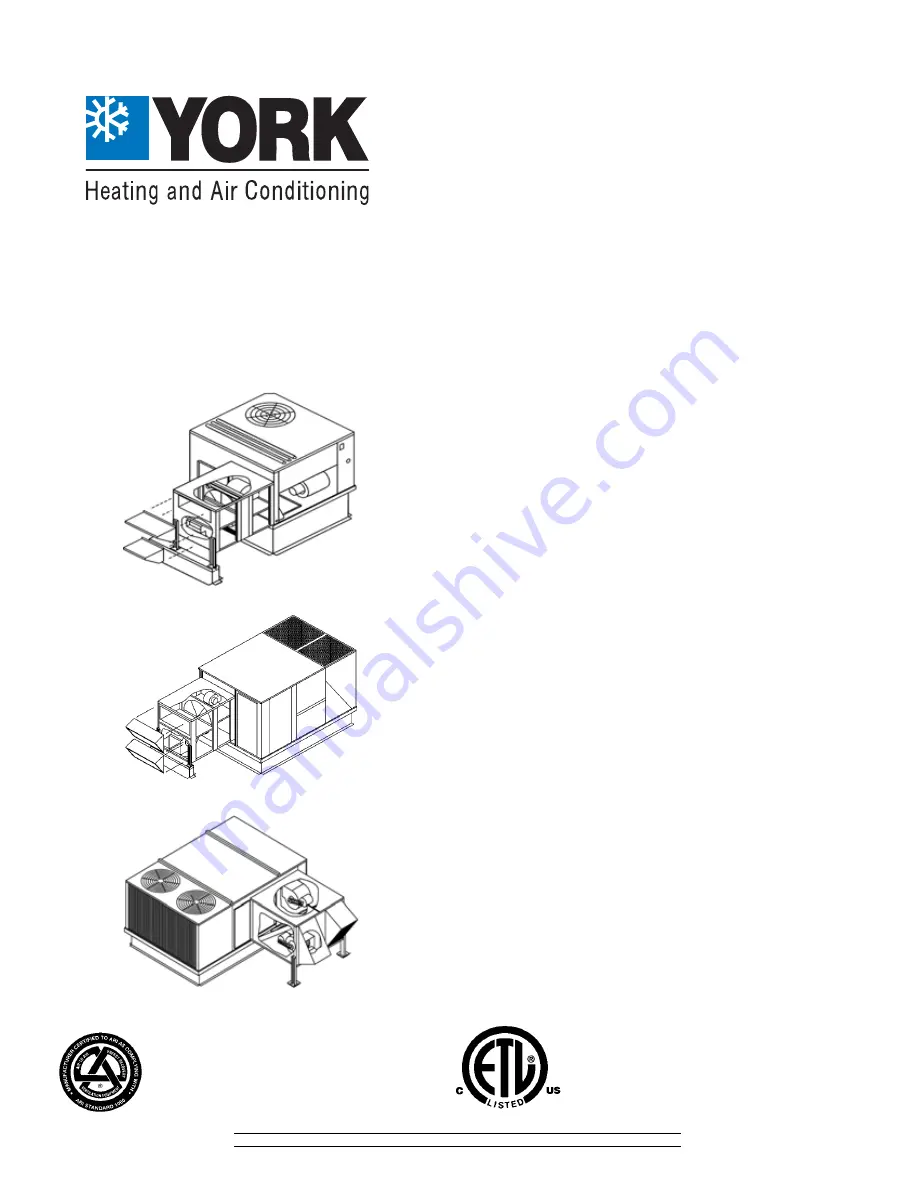 York V* Series Скачать руководство пользователя страница 1