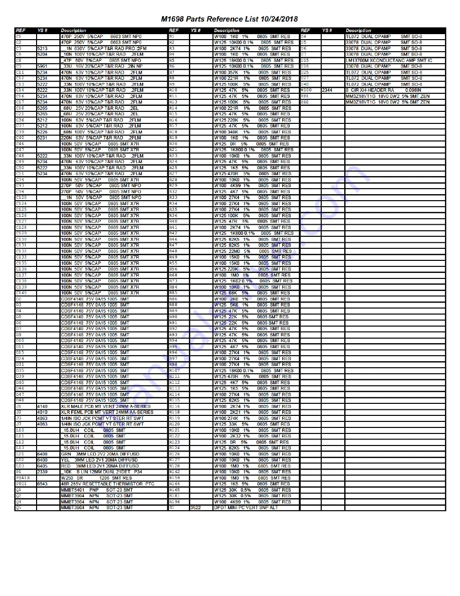 YORKVILLE Paraline PSA1S Service Manual Download Page 9