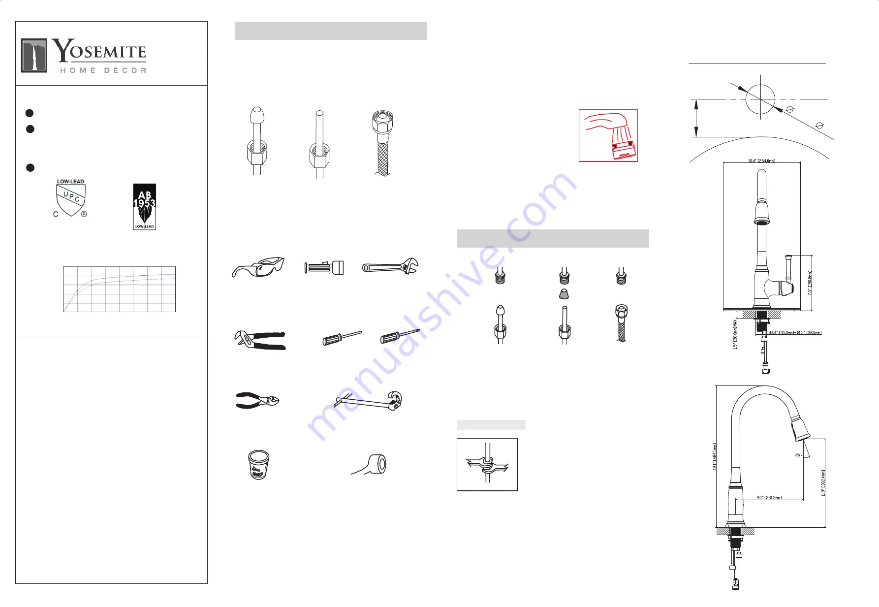 Yosemite Home Decor YPH56U80 Series Скачать руководство пользователя страница 1