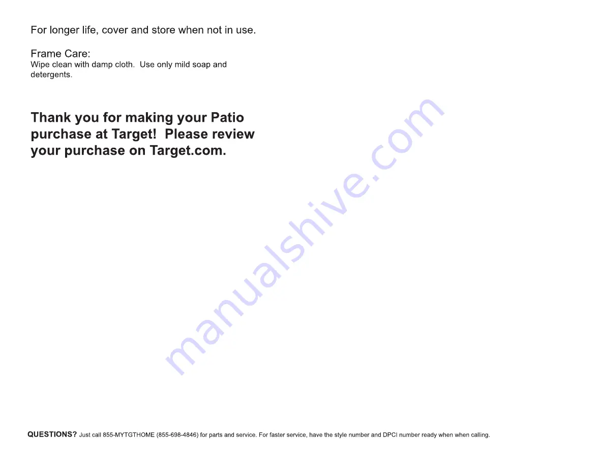 YOTRIO Target Southport FRS50006I-C1 Assembly Instructions Manual Download Page 11