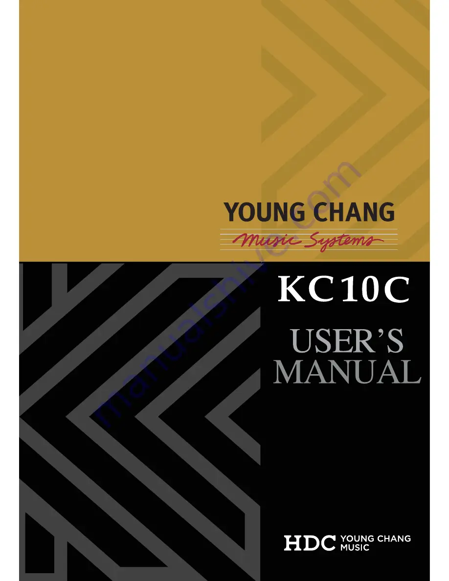 Young Chang KC10C Скачать руководство пользователя страница 1