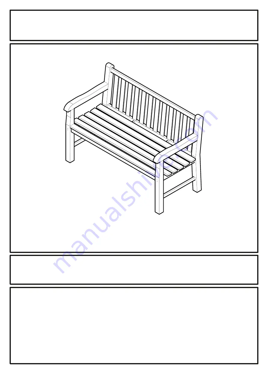 Your Price Furniture Java Teak Bench Assembly Instructions Download Page 1