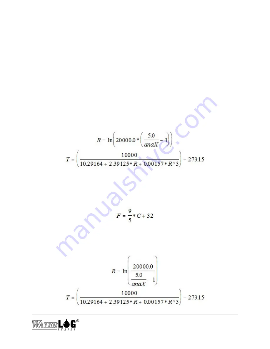 YSI WaterLog Series Owner'S Manual Download Page 39