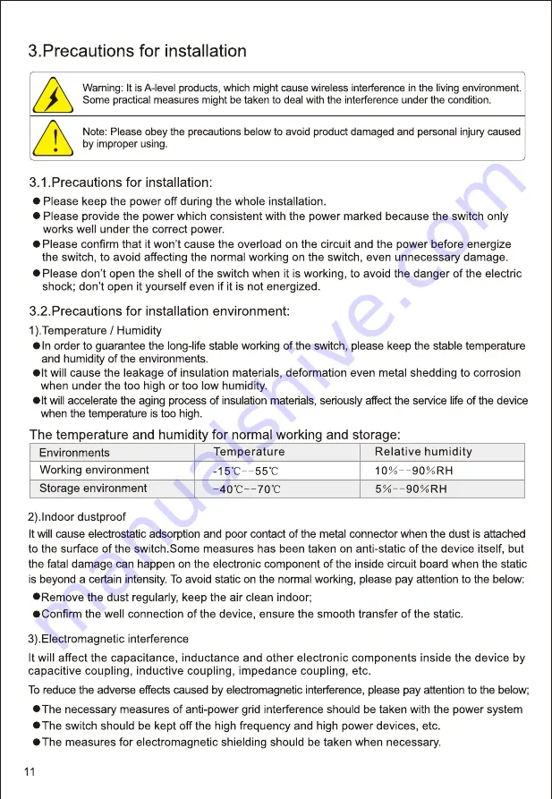 YUANLEY 10 Port 10/100/1000Mbps PoE Switch User Manual Download Page 13