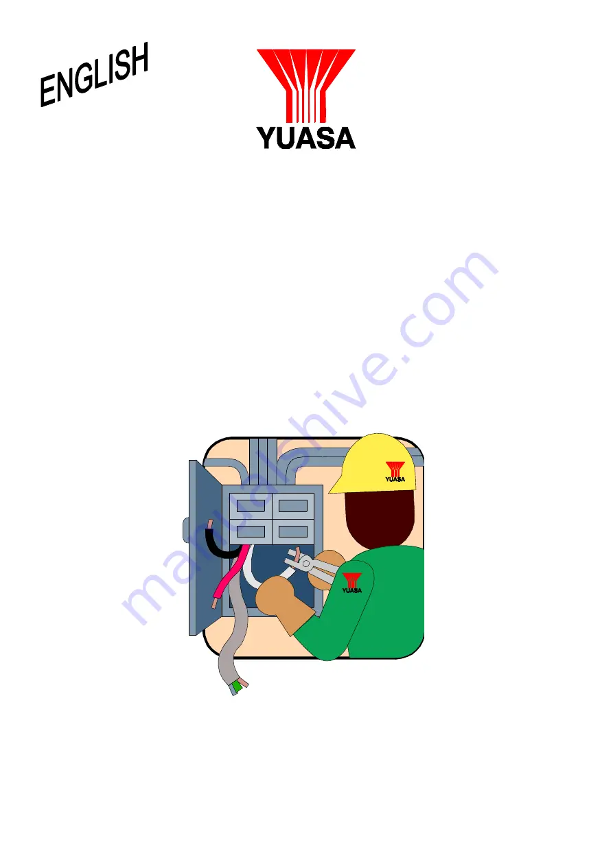 Yuasa NP Series Installation Use & Care Instructions Download Page 1