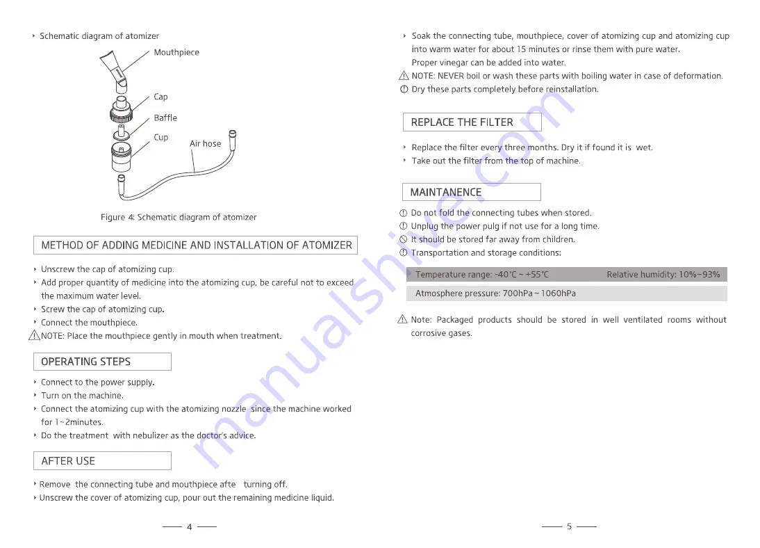 Yuwell 403 T User Manual Download Page 4