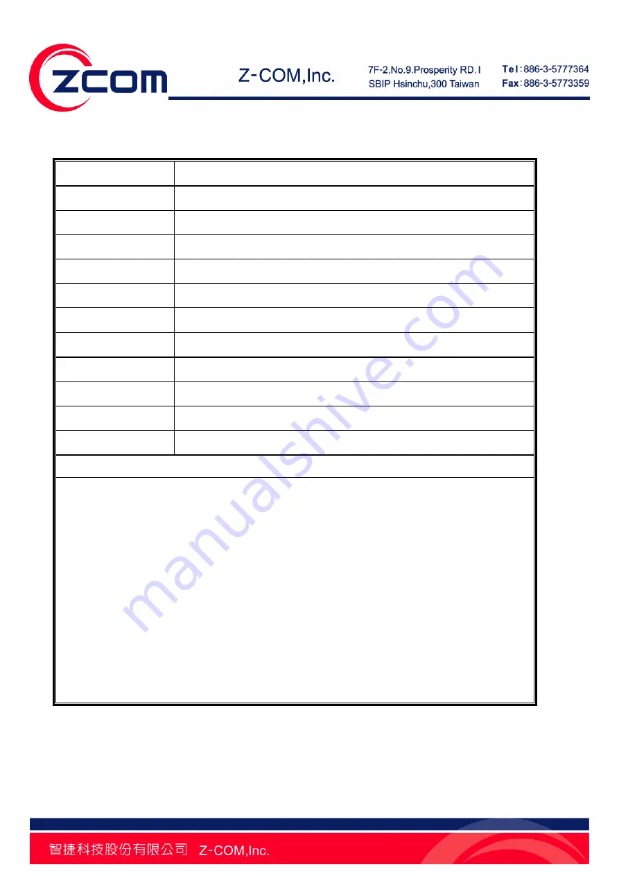 Z-Com XN-790 User Manual Download Page 46