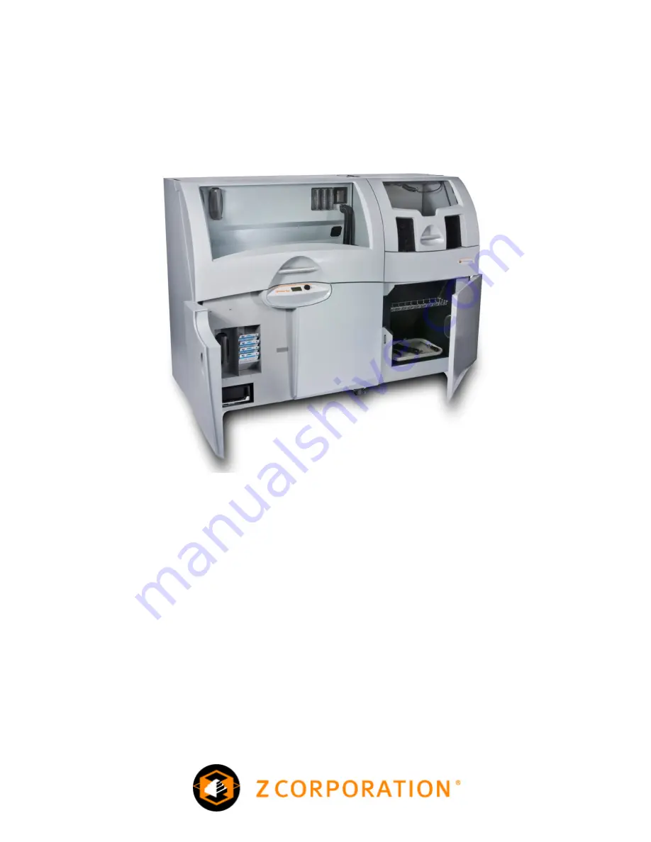 Z Corporation ZPrinter 650 Troubleshooting Manual Download Page 1