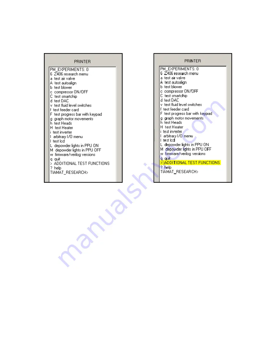 Z Corporation ZPrinter 650 Troubleshooting Manual Download Page 64