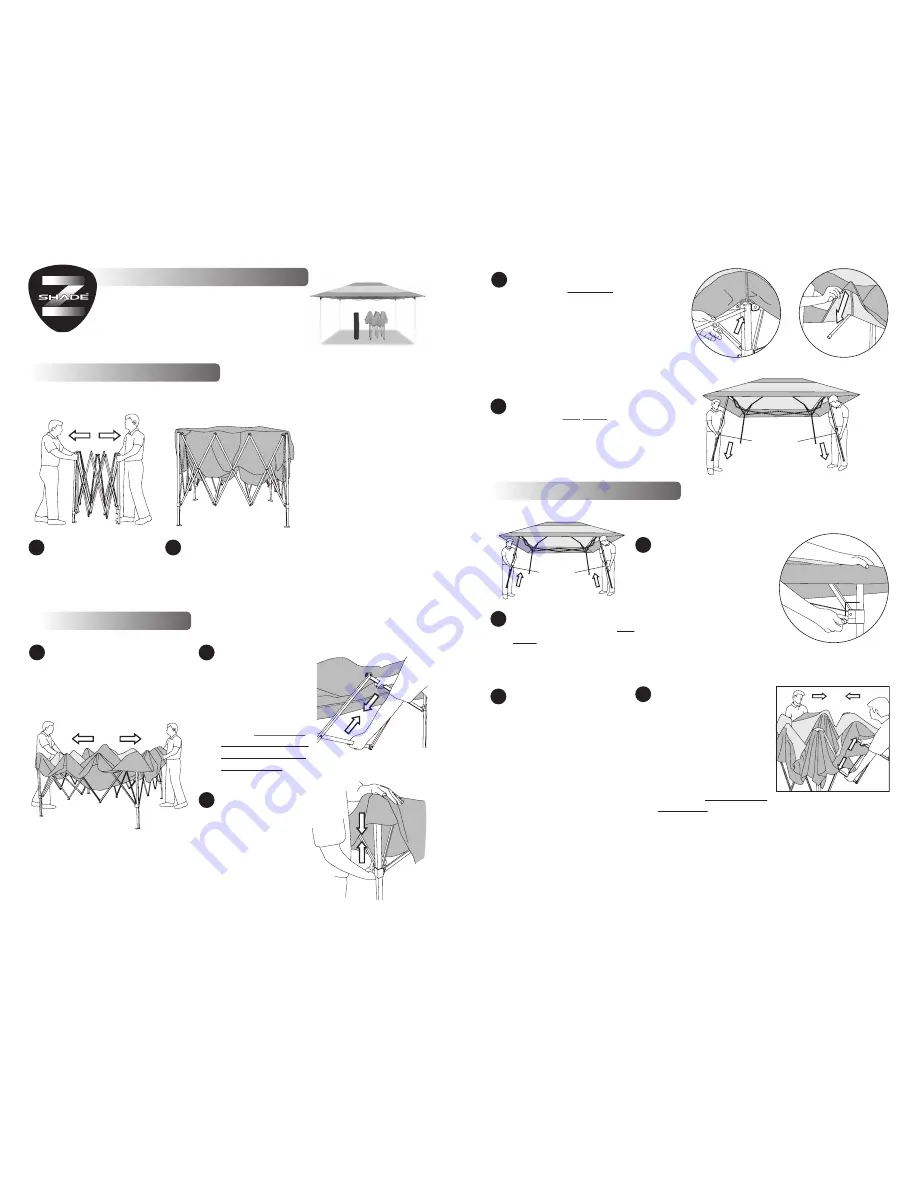 Z-Shade Company Prestige 10x14 User Manual Download Page 2