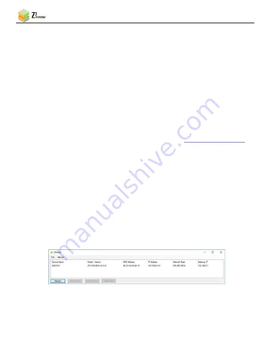 Z3 Technology FV2K-DCK-1x User Instructions Download Page 16