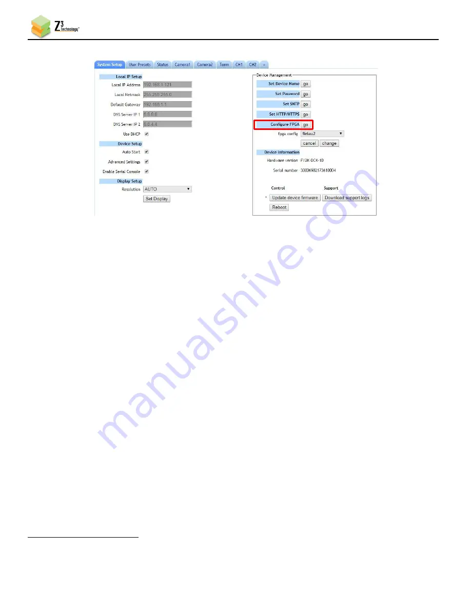 Z3 Technology FV2K-DCK-1x User Instructions Download Page 18