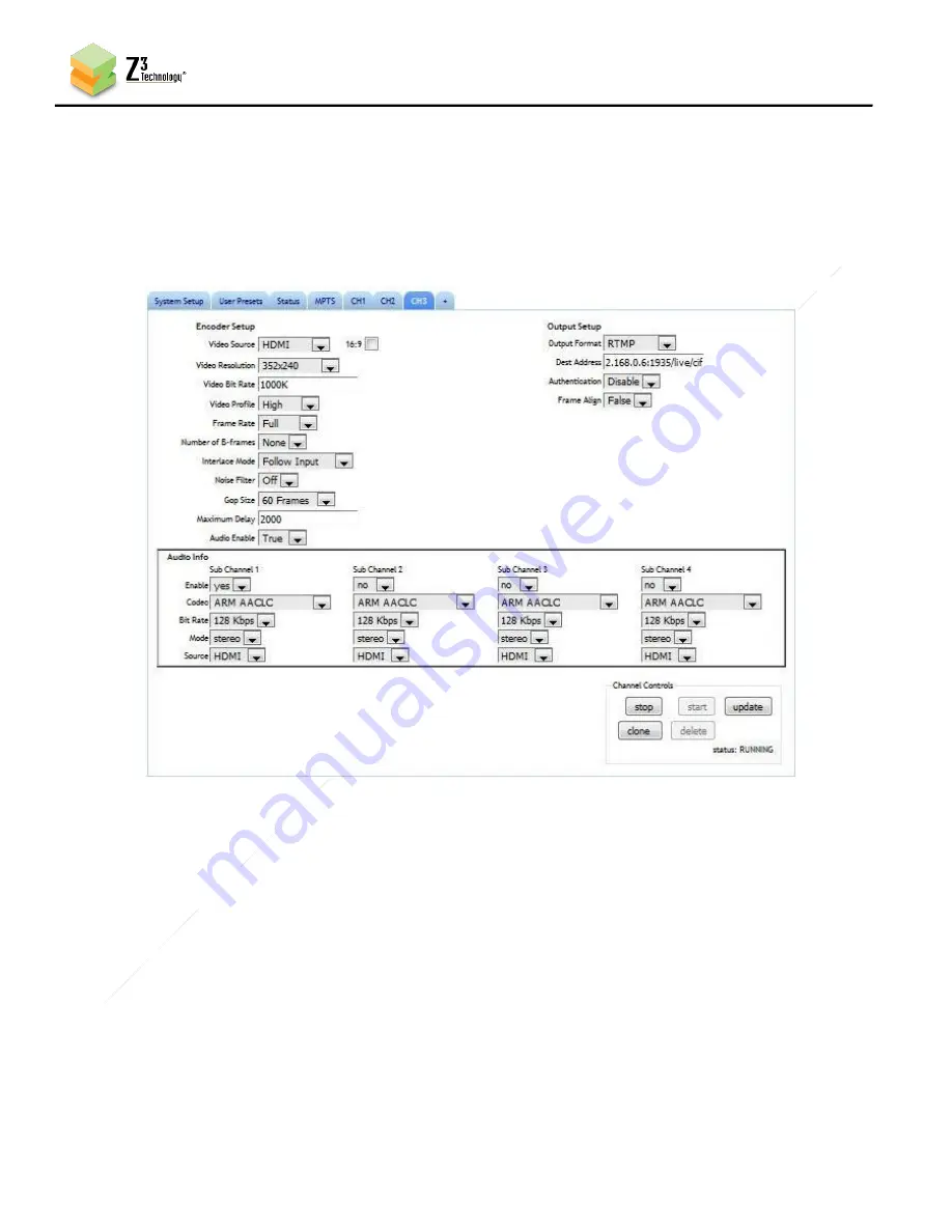 Z3 Technology Z3-SBE264-DVR-13 Скачать руководство пользователя страница 31